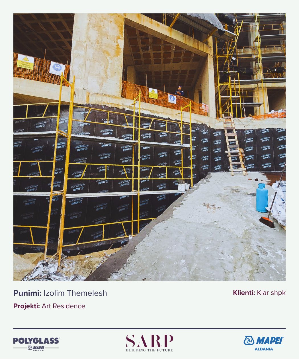 Izolim themelesh — Art Residence, klienti Klar shpk