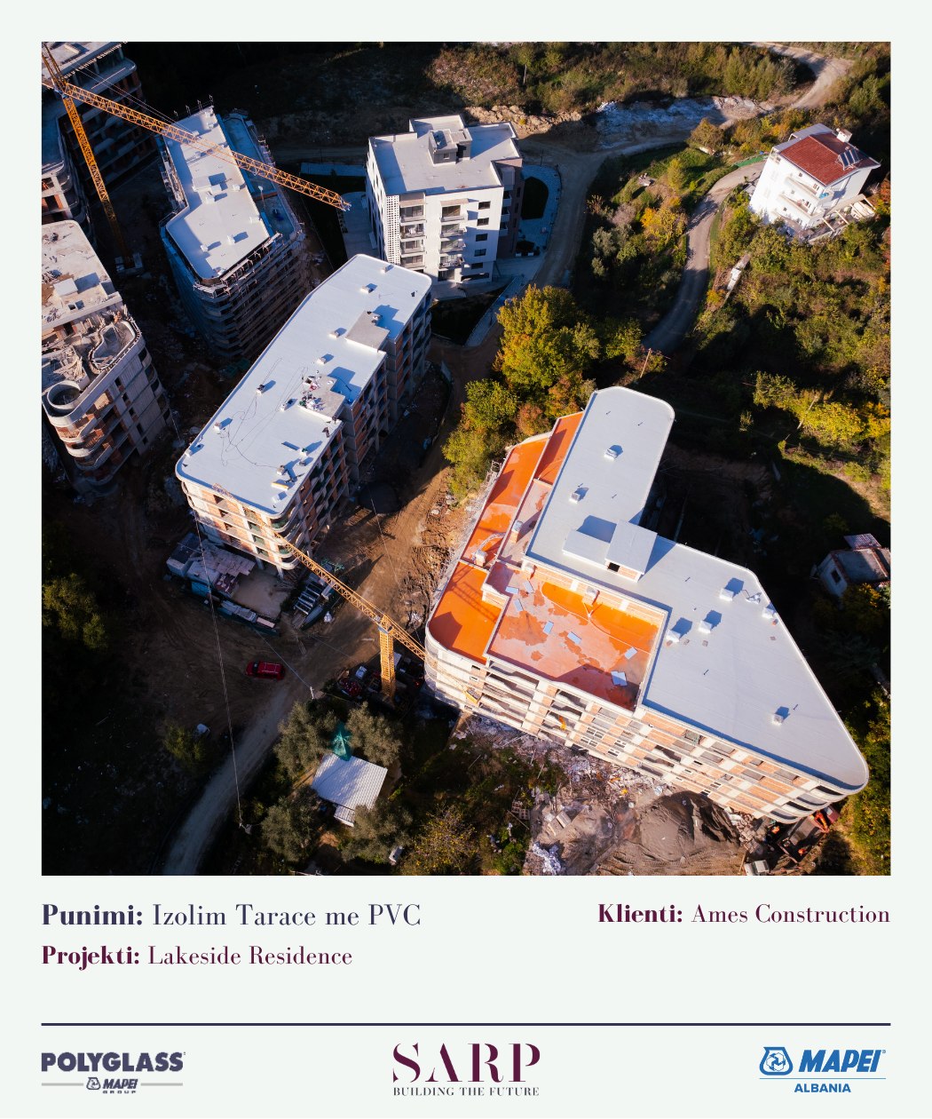 Izolim tarace me PVC — Lakeside Residence, klienti Ames Construction