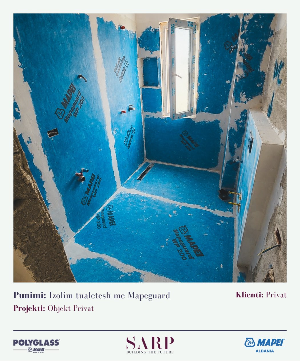 Izolim tualetesh me Mapeguard — objekt privat