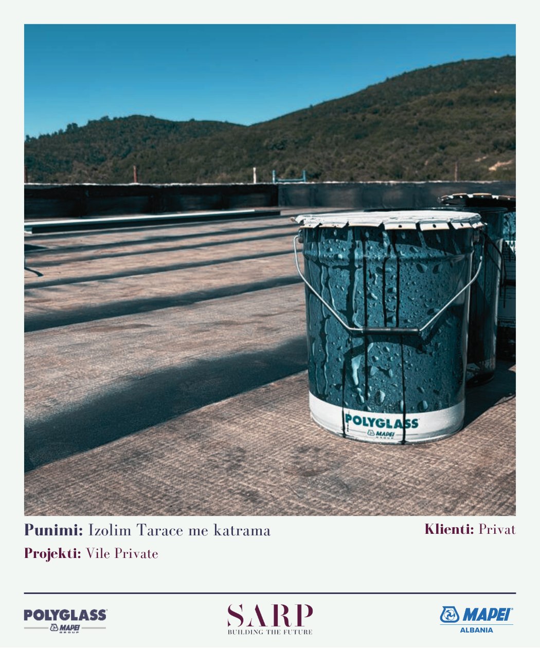 Izolim tarace me katrama — vilë private